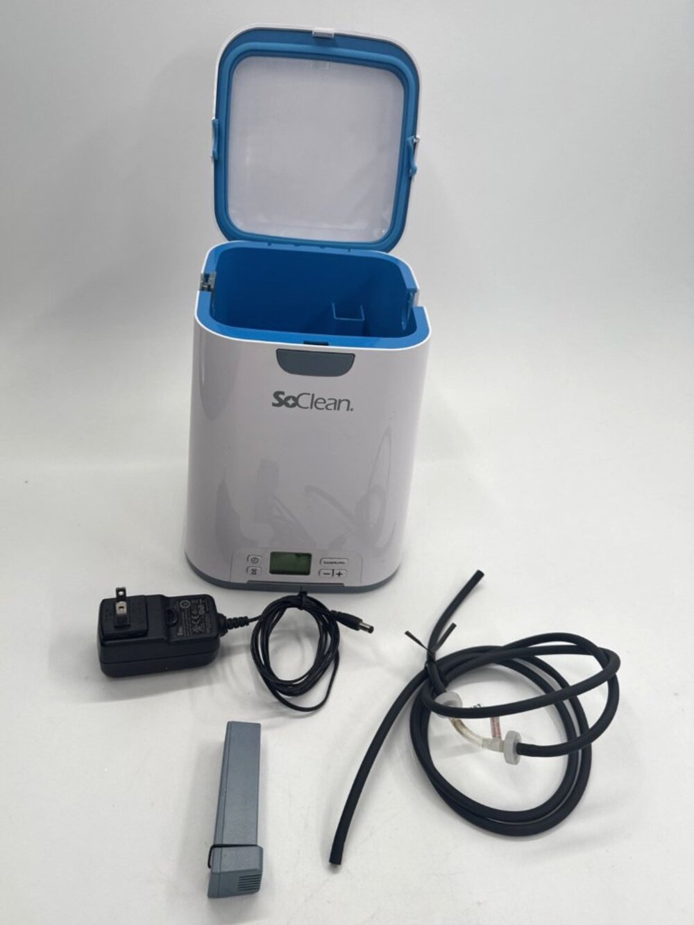 SoClean2 CPAP Cleaner Sanitizer Machine, Power Adapter Cord & Hose SC1200 CLEAN